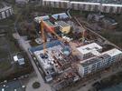 Überblick Baustelle Bildungscampus Lusan März 2025